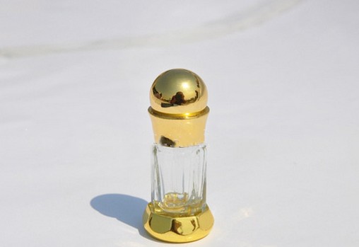 Factory direct clear octagonal empty attar glass perfume bottle essential oil bottle with glass sticker 3ml 6ml 12ml wholesale