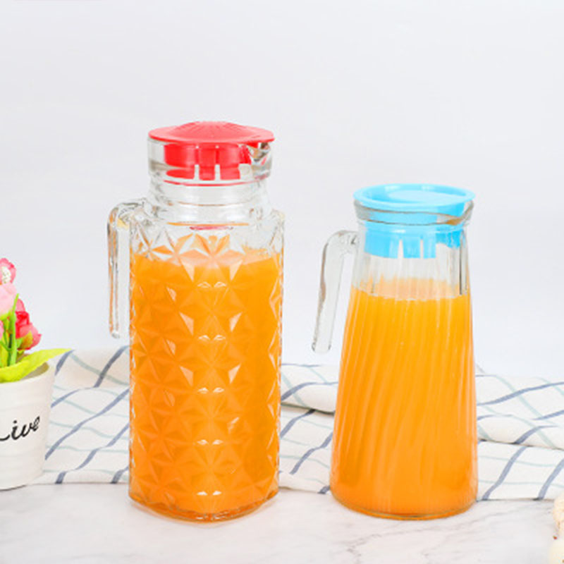 Factory direct drink bottle transparent glass juice bottle