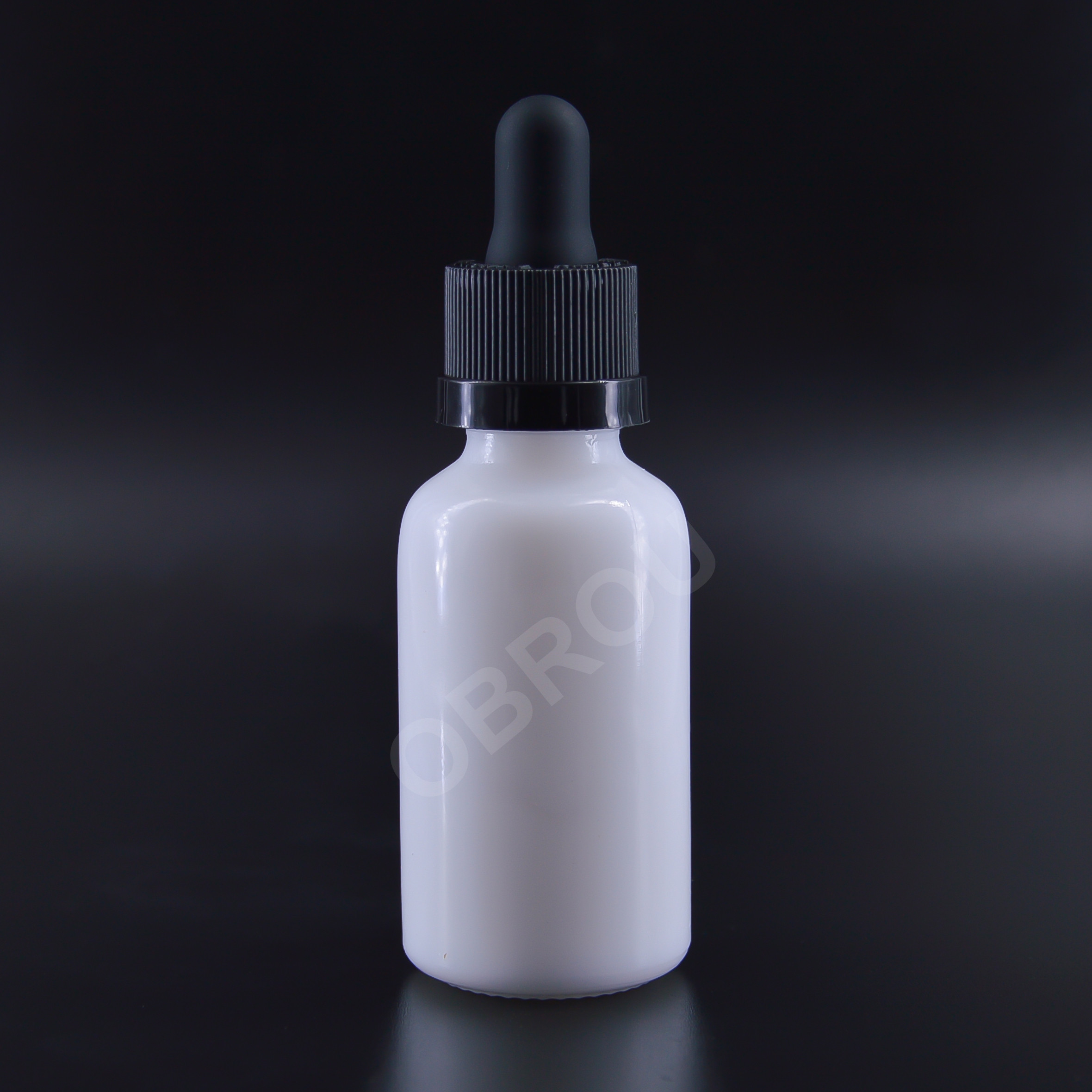 Factory direct price 30ml 60ml 120ml boston milk white glass dropper bottle with childproof cap