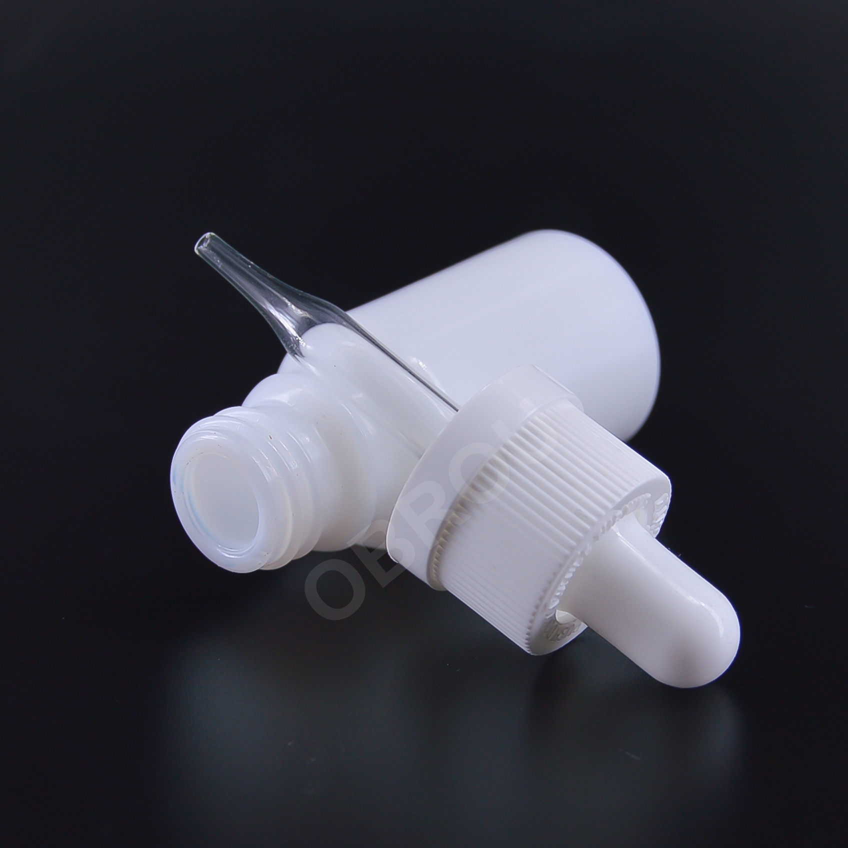 Factory direct price 30ml 60ml 120ml boston milk white glass dropper bottle with childproof cap