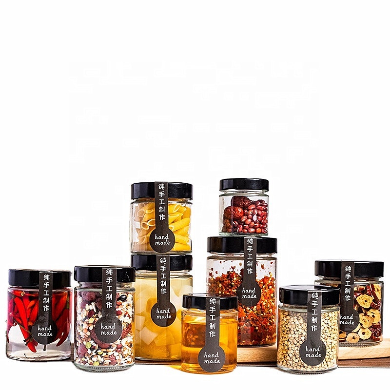 Factory direct sale 250g glass jar food glass jar for food packaging