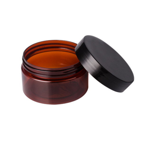 Factory direct sale 30ml 50ml 80ml 100ml 120ml 150ml 200ml 250ml amber jars black jars with black color cap