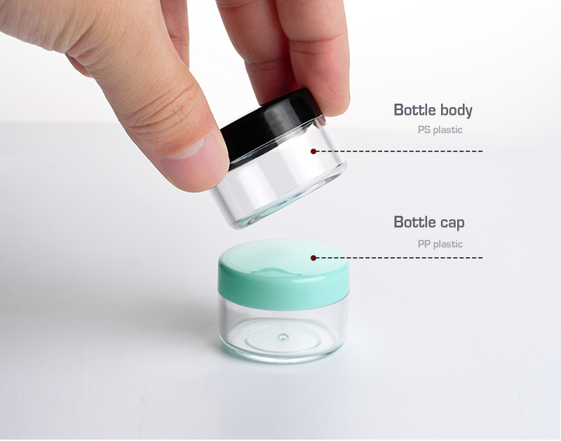 Factory direct sale plastic glass containers screen printing plastic jars frosted cosmetic jars