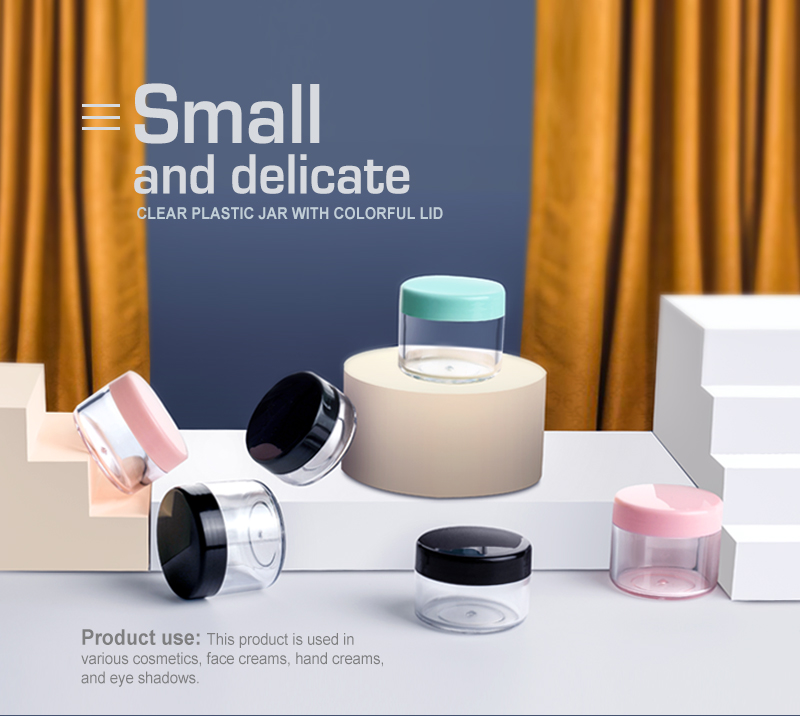 Factory direct sale plastic glass containers screen printing plastic jars frosted cosmetic jars