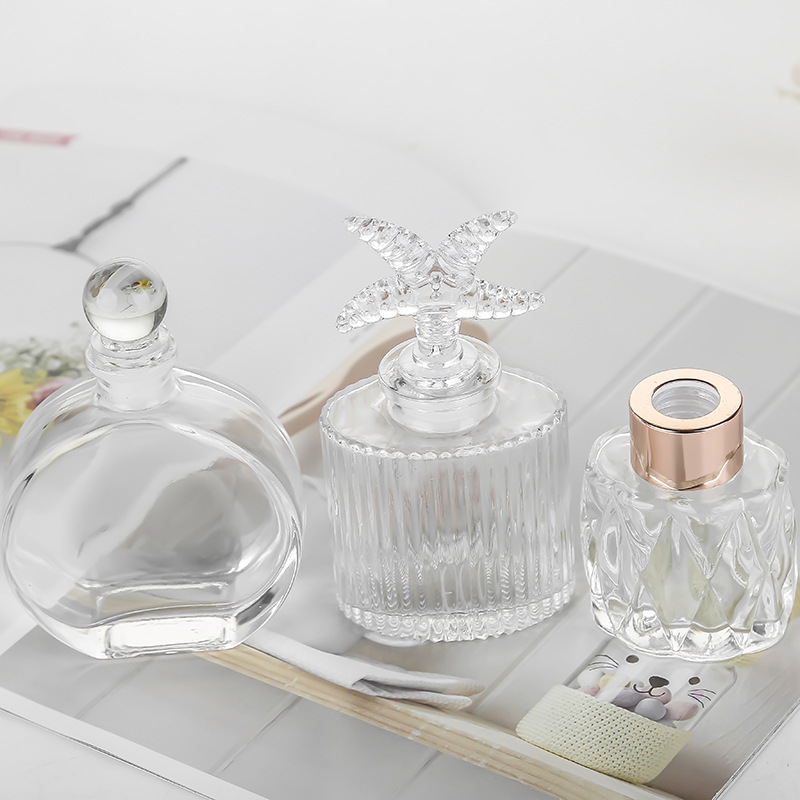 Factory direct sale square and round aromatherapy bottle glass empty bottle perfume bottle