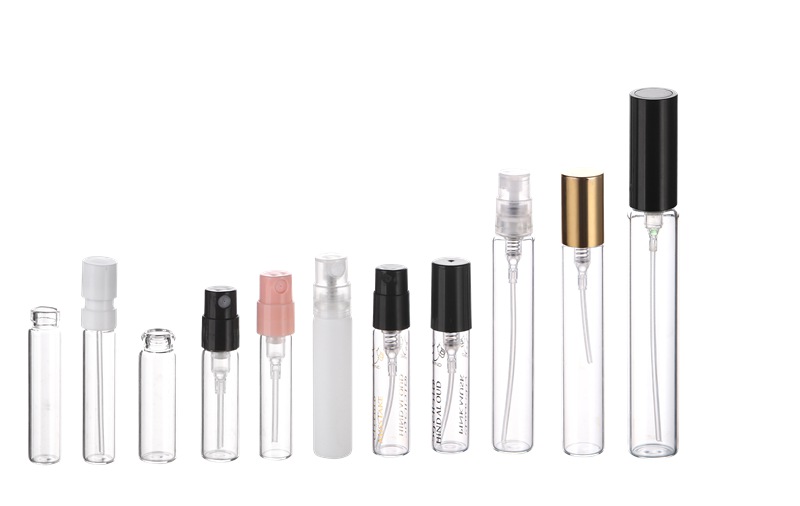 Factory direct sales 3ml black body cleaning perfume glass bottle for perfume sampler