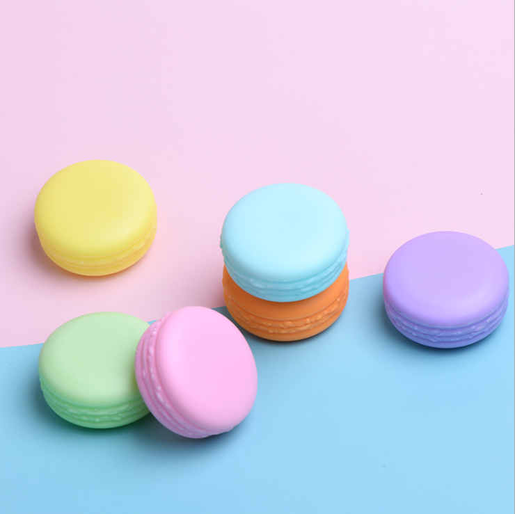 Factory direct sales multicolor screw top jar 10G Macarone cosmetic cream container colored plastic cream jar
