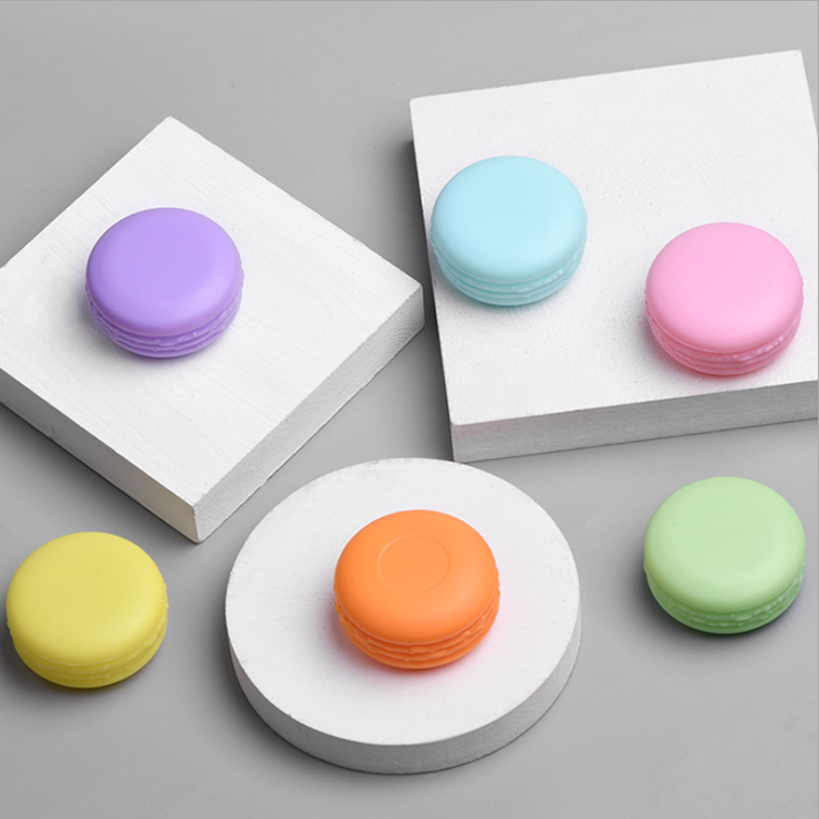 Factory direct sales multicolor screw top jar 10G Macarone cosmetic cream container colored plastic cream jar