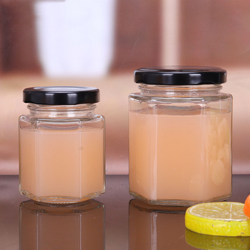 Factory direct sealed pickle jar round jam jar with lid clear glass bottle