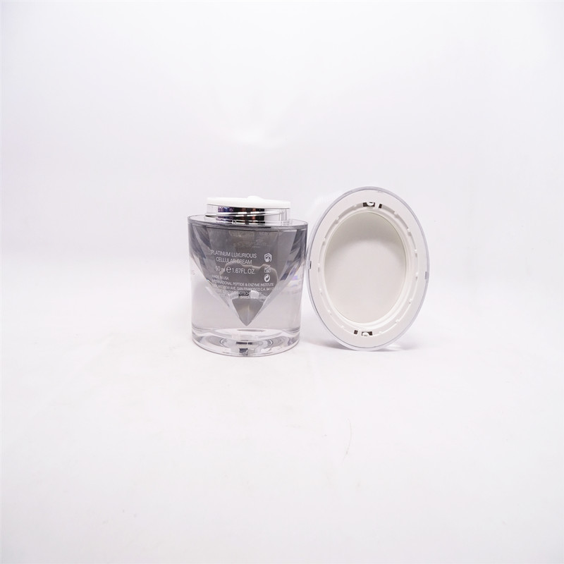 Factory direct spot color customization can add trademark acrylic makeup jar for storing eye cream foundation lotion