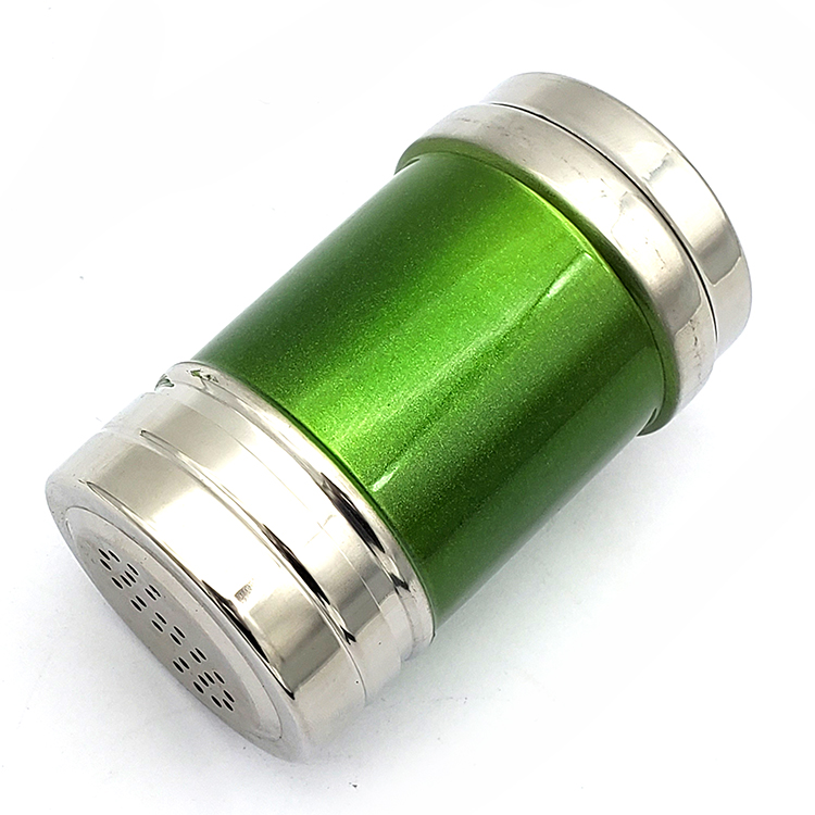 Factory direct stainless steel color pepper pot S- shaped barbecue seasoning pot