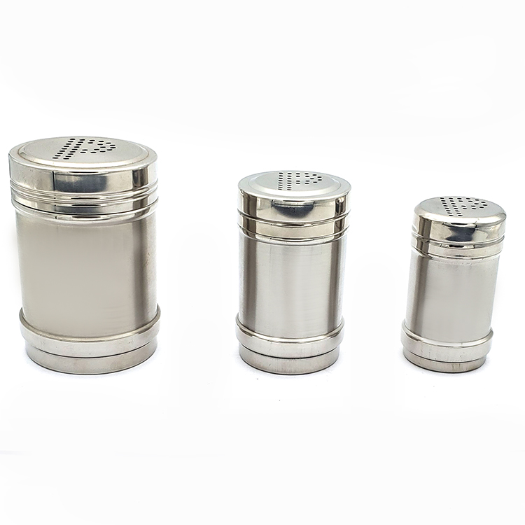Factory direct stainless steel pepper pot P - shaped barbecue seasoning pot