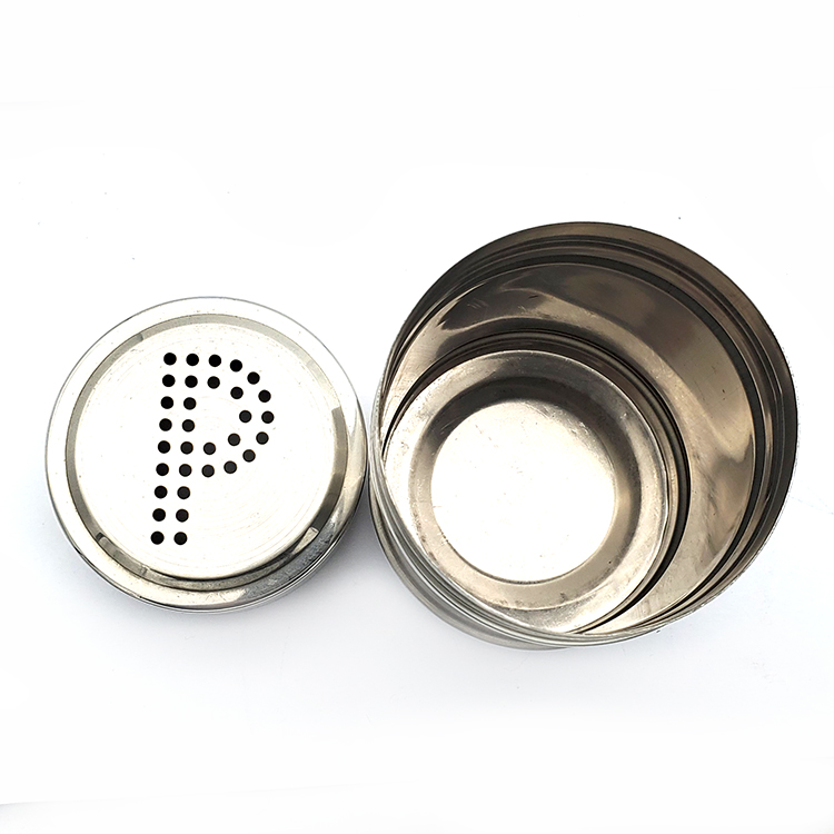 Factory direct stainless steel pepper pot P - shaped barbecue seasoning pot