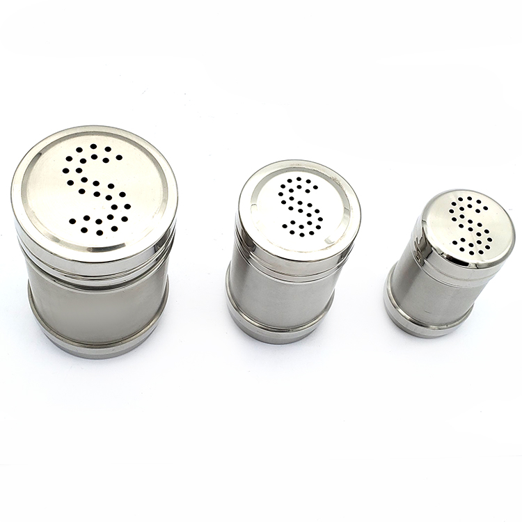 Factory direct stainless steel pepper pot S - shaped barbecue seasoning pot