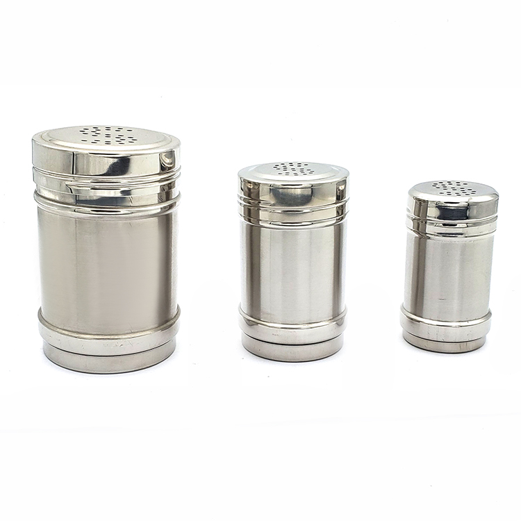 Factory direct stainless steel pepper pot S - shaped barbecue seasoning pot