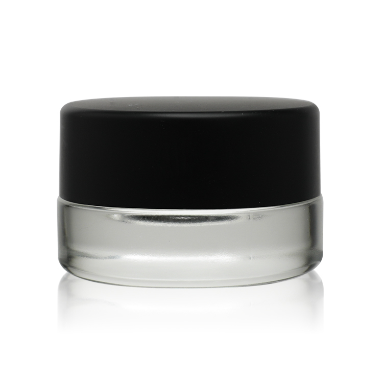 Factory direct supply 50g 20g 30g clwear frosted glass cream jar with lid