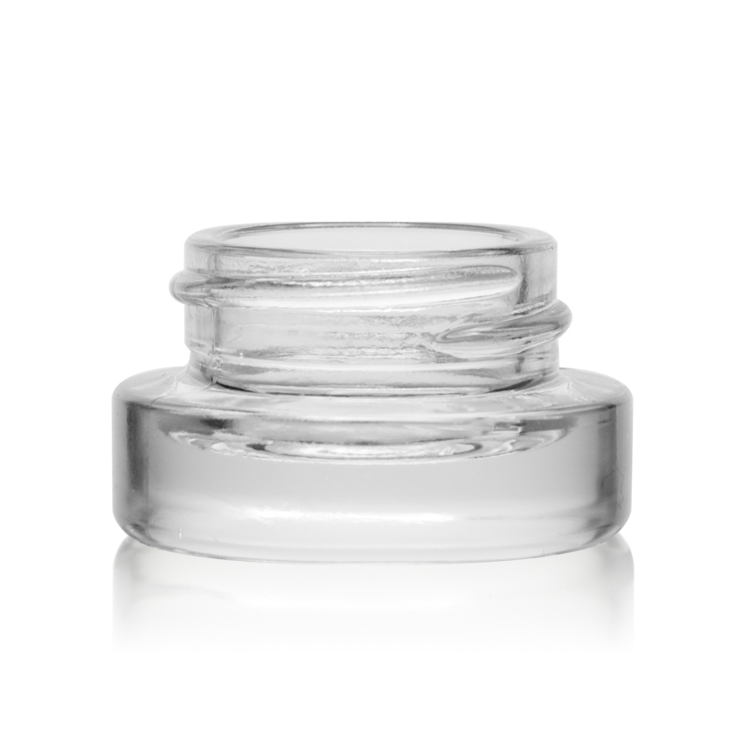 Factory direct supply 50g 20g 30g clwear frosted glass cream jar with lid