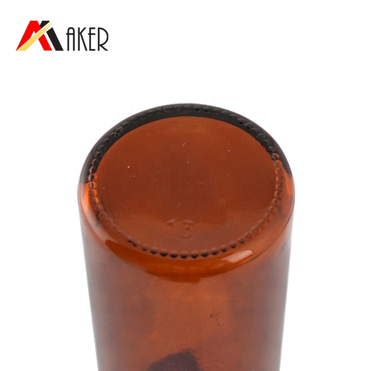Factory direct supply 50ml semi-transparent amber glass essential oil bottle cosmetic glass essence bottle serum bottle