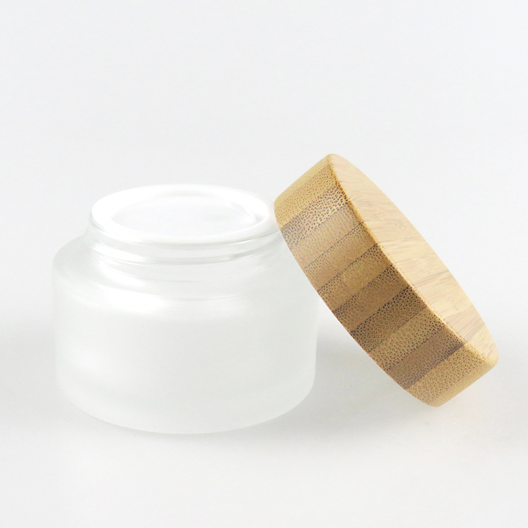 Factory direct supply glass cosmetic jar 5g 10g 15g 20g 30g frosted clear jar for eyes face cream
