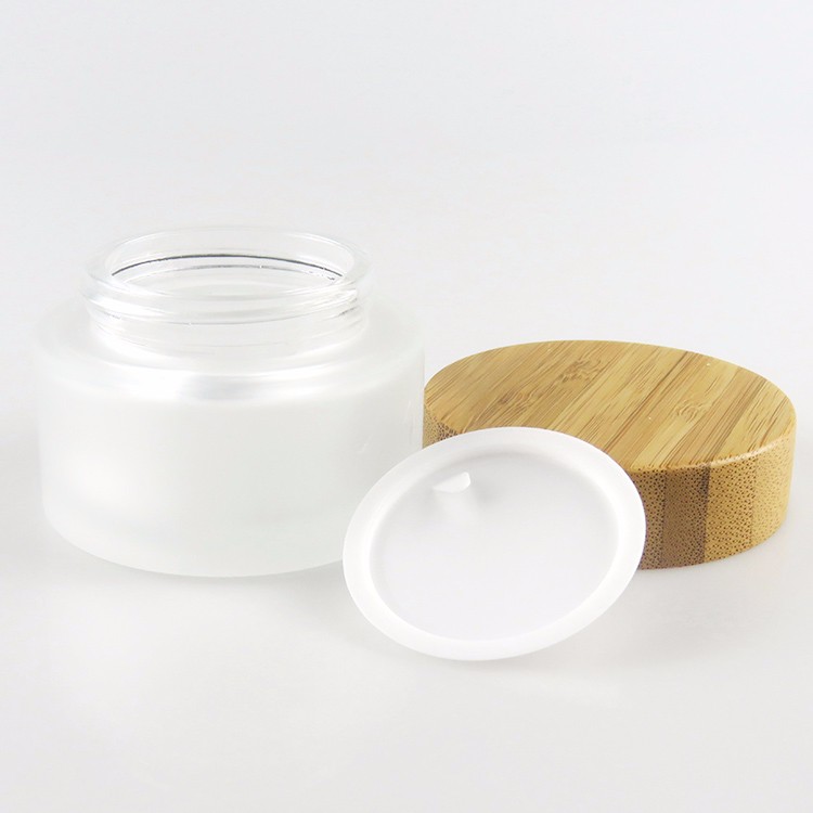 Factory direct supply glass cosmetic jar 5g 10g 15g 20g 30g frosted clear jar for eyes face cream