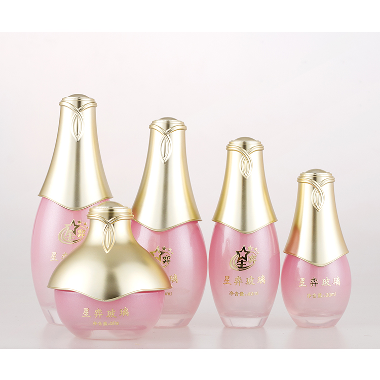 Factory direct supply top quality high end cosmetic bottle cream glass jar with lids.