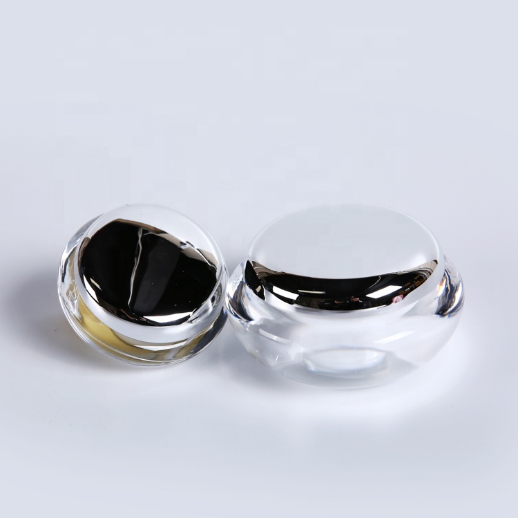 Factory directly price luxury empty 20g 50g hexagon new acrylic jar cosmetic