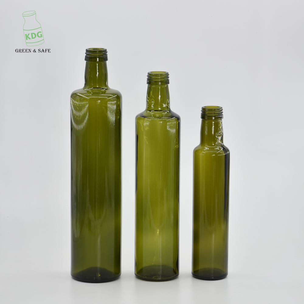 Factory directly sale 250ml 500ml 750ml 1000ml Dark Green Glass Olive Oil Bottle