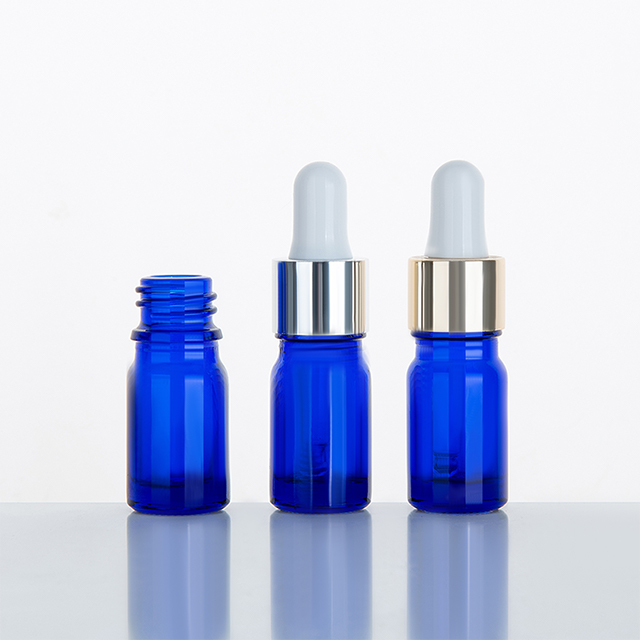 Factory hot sale 5ml 10ml 15ml 20ml 30ml 50ml amber frosted glass aluminum essential oil bottle