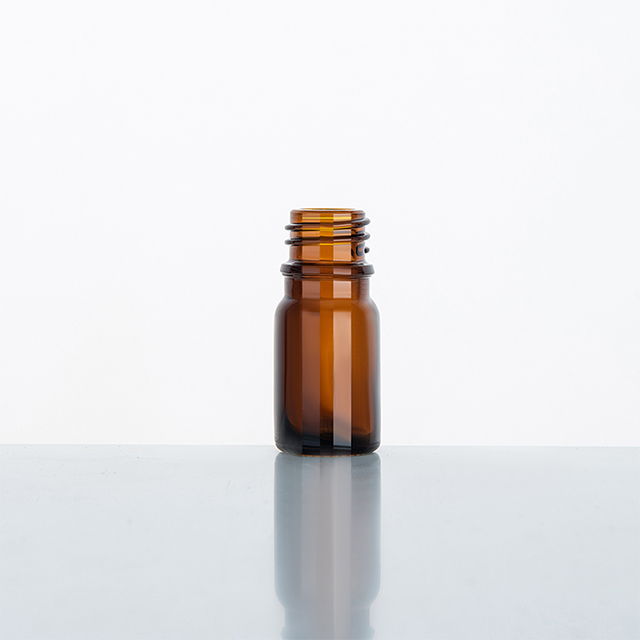 Factory hot sale 5ml 10ml 15ml 20ml 30ml 50ml amber frosted glass aluminum essential oil bottle