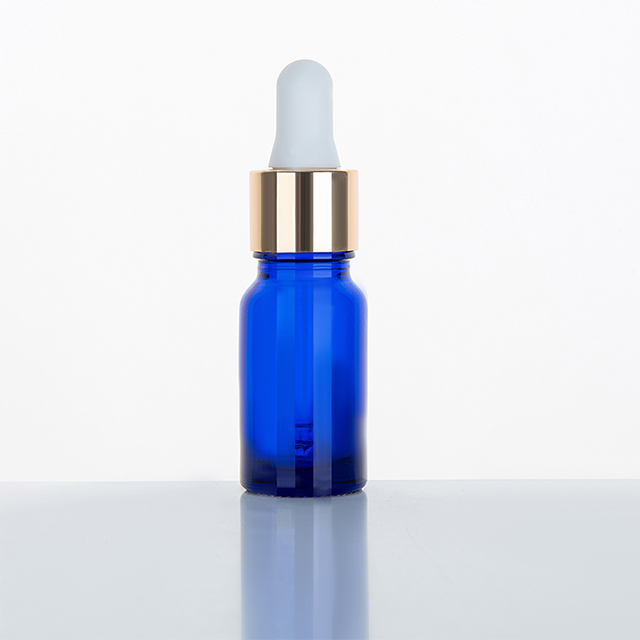 Factory hot sale 5ml 10ml 15ml 20ml 30ml 50ml dropper blue rose gold essential oil bottle
