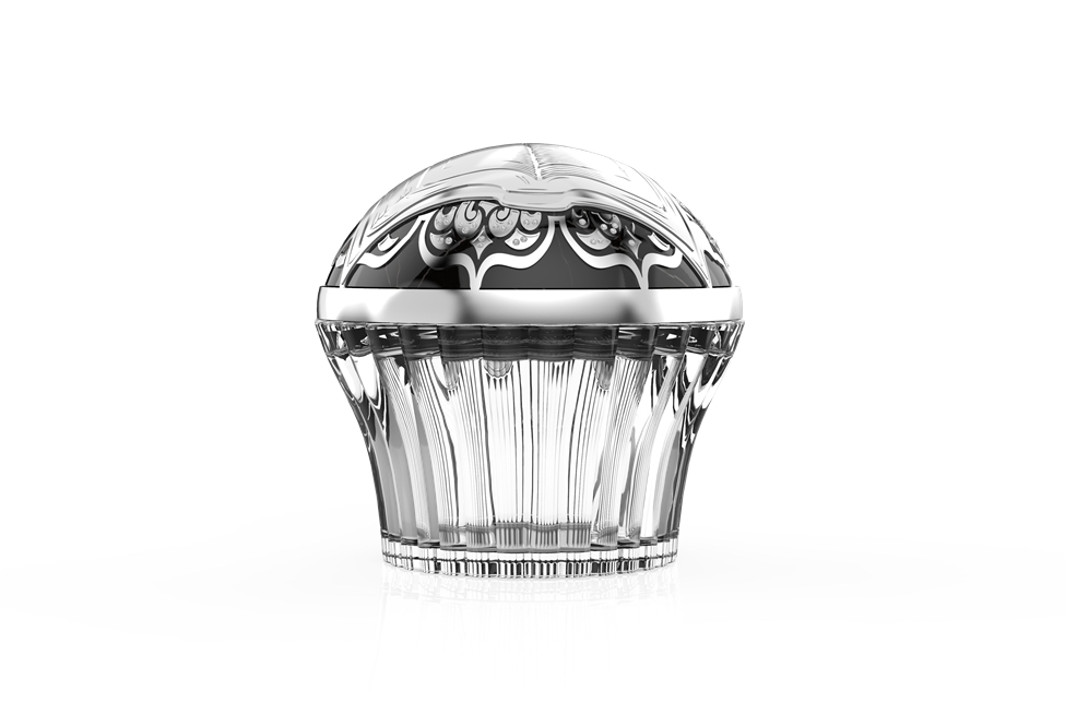 Factory hot sale bakhoor luxury lip balm glass bottle jar for saffron