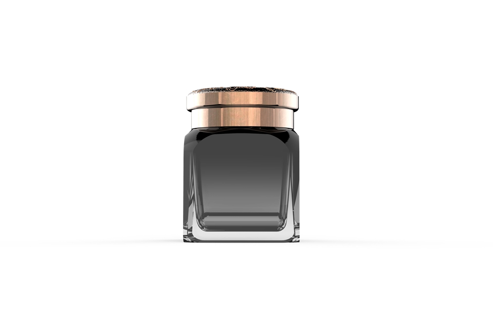 Factory hot sale bakhoor luxury lip balm glass storage jar for saffron