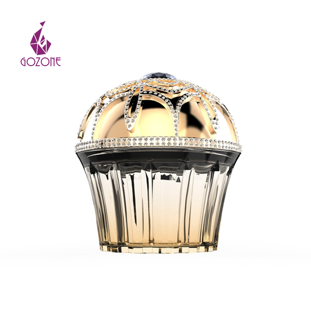 Factory hot sale luxury lip balm glass cosmetic jar for arabic style
