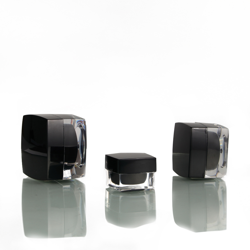 Factory in stock 10g black face cream eye cream jar cosmetic jar