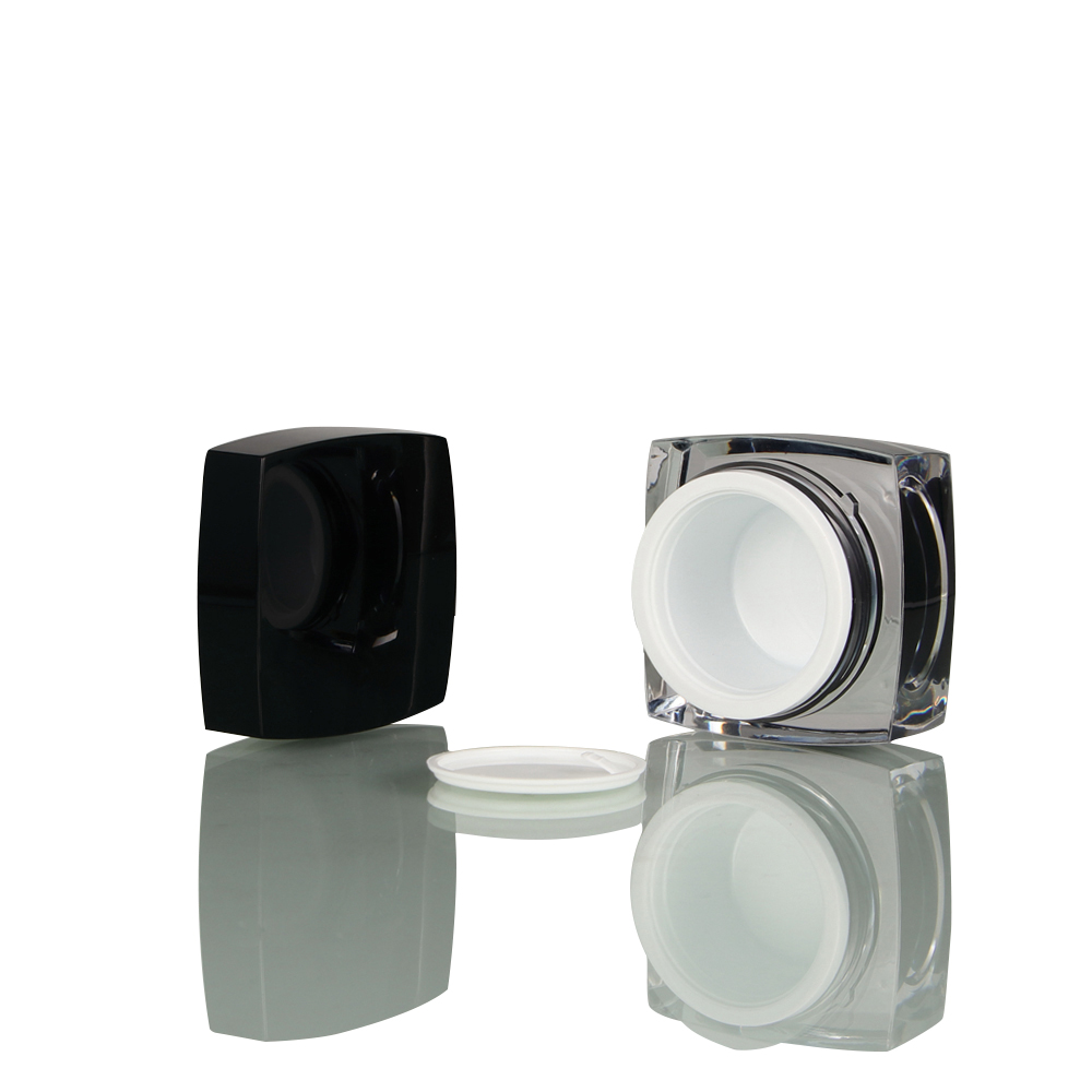 Factory in stock 10g black face cream eye cream jar cosmetic jar