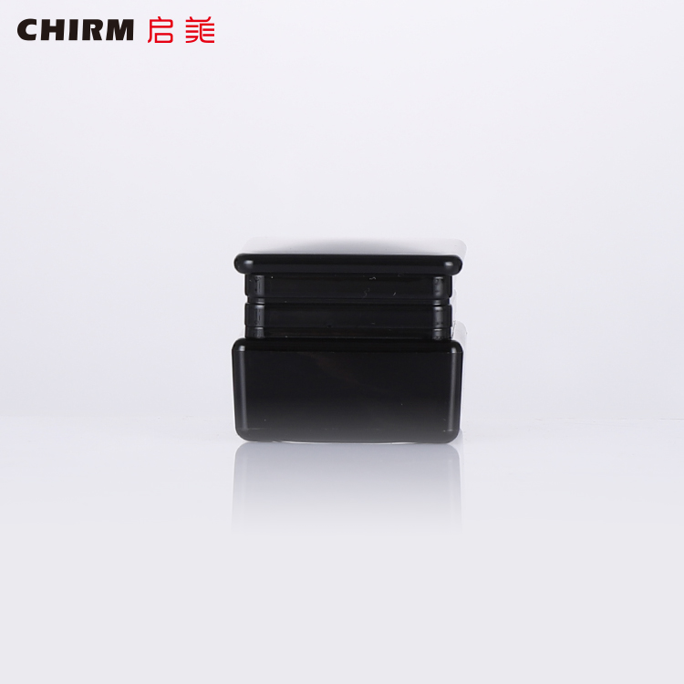 Factory in stock transparent jar with colored screw cap, empti plastic cream jar for cream