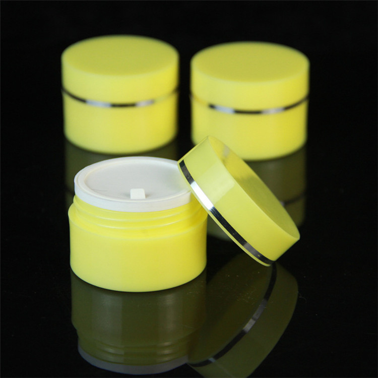 Factory main product customize logo round 20 30ml face cream jars PS plastic bottle