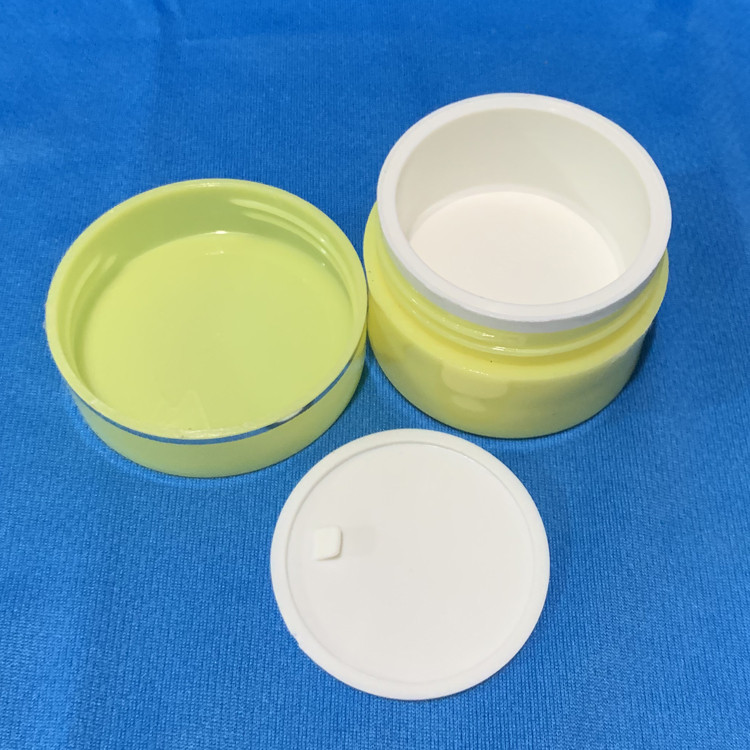 Factory main product customize logo round 20 30ml face cream jars PS plastic bottle
