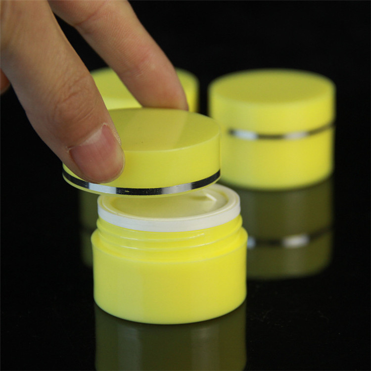 Factory main product customize logo round 20 30ml face cream jars PS plastic bottle