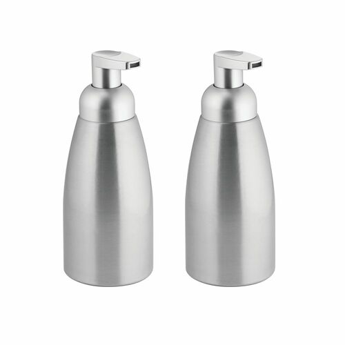 Factory metal 250ml 500ml refillable foaming pump bottles soap aluminum bottle with foam dispenser for face hand cleanser liquid