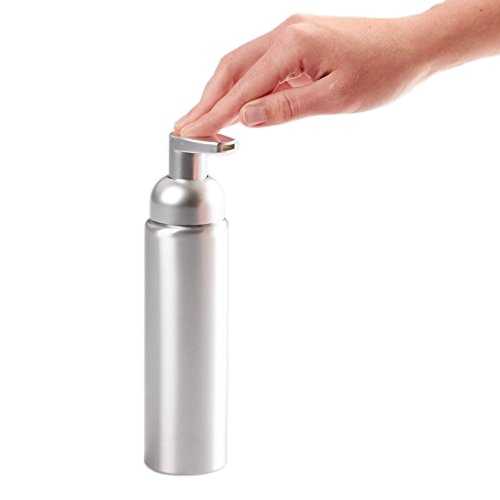 Factory metal 250ml 500ml refillable foaming pump bottles soap aluminum bottle with foam dispenser for face hand cleanser liquid