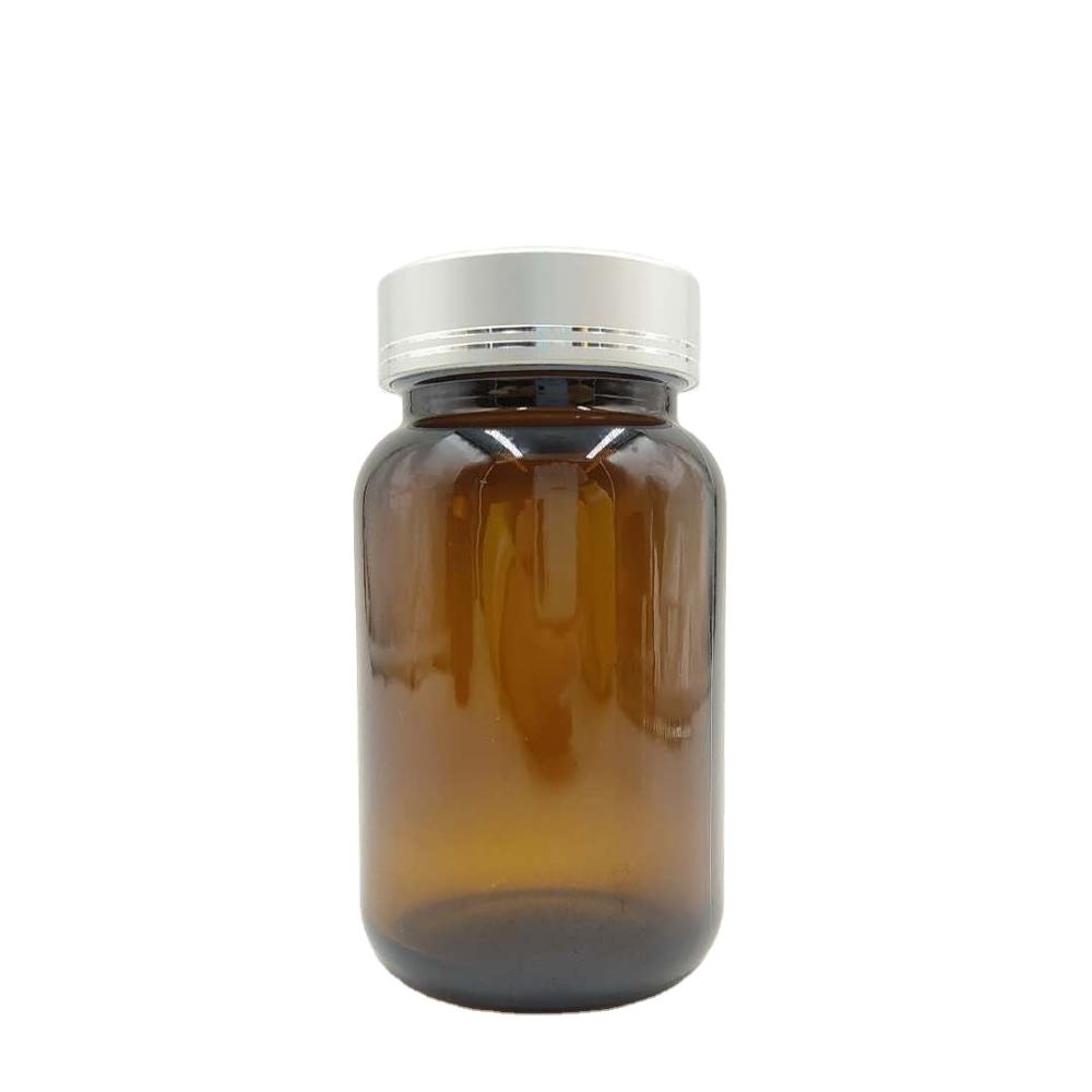 Factory outlet pharmaceutical 60ml wide mouth amber glass medicine bottles