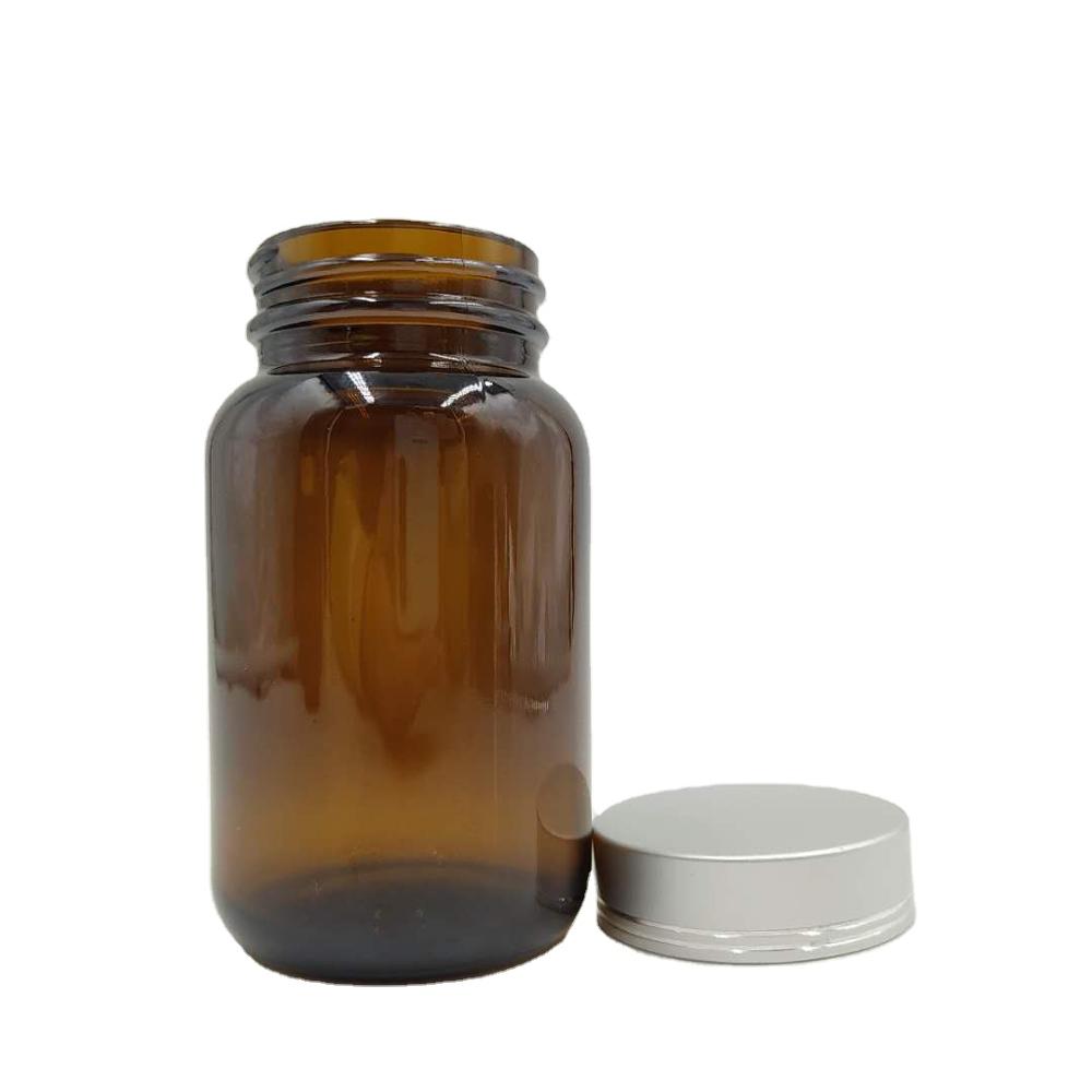 Factory outlet pharmaceutical 60ml wide mouth amber glass medicine bottles