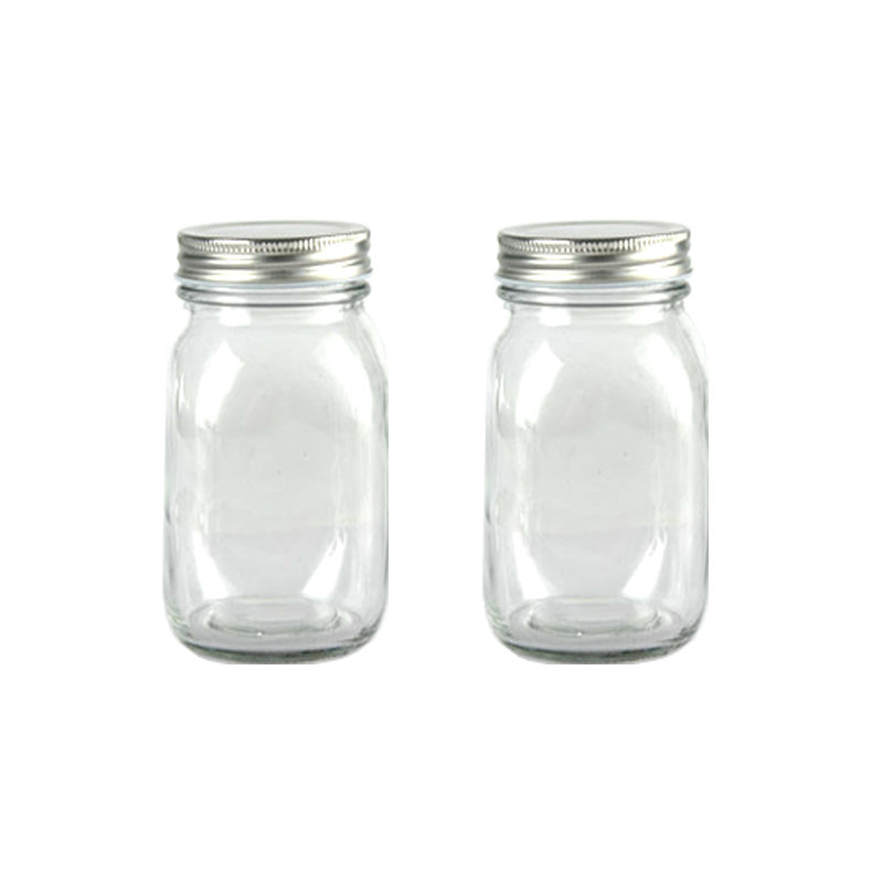 Factory price 16oz glass mason jars for canning with lids