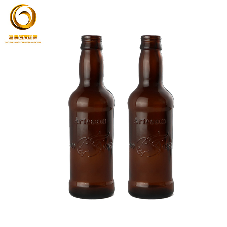 Factory price 250 ml empty small glass beer bottle