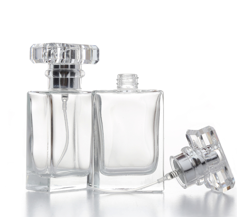 Factory price 30ml clear luxury glass perfume spray bottle with sprayer