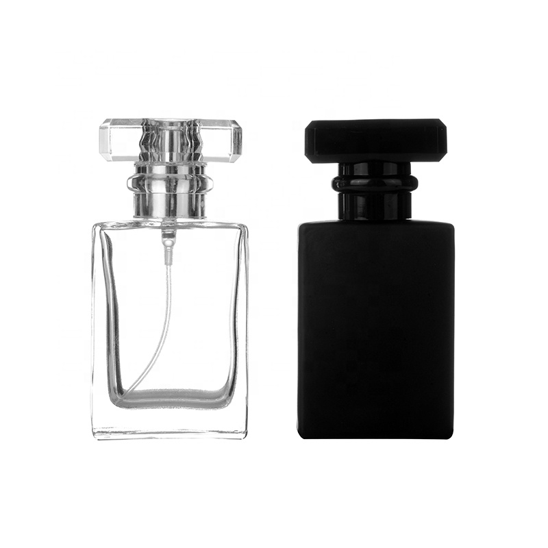 Factory price 30ml clear luxury glass perfume spray bottle with sprayer