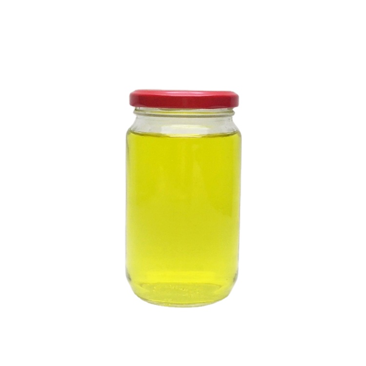 Factory price 370ml glass jar with metal lid for honey jam sauce pickles