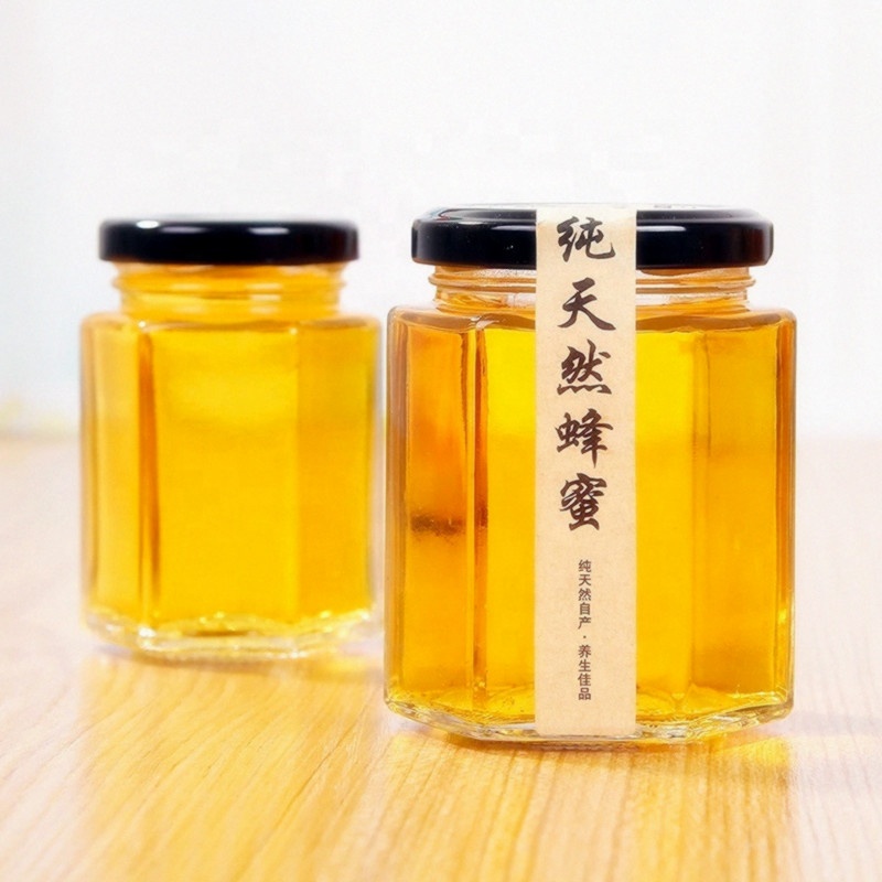 Factory price 45ml 85ml 100ml 180ml 280ml 380ml 500ml 730ml glass jelly muth honey jar for food storage