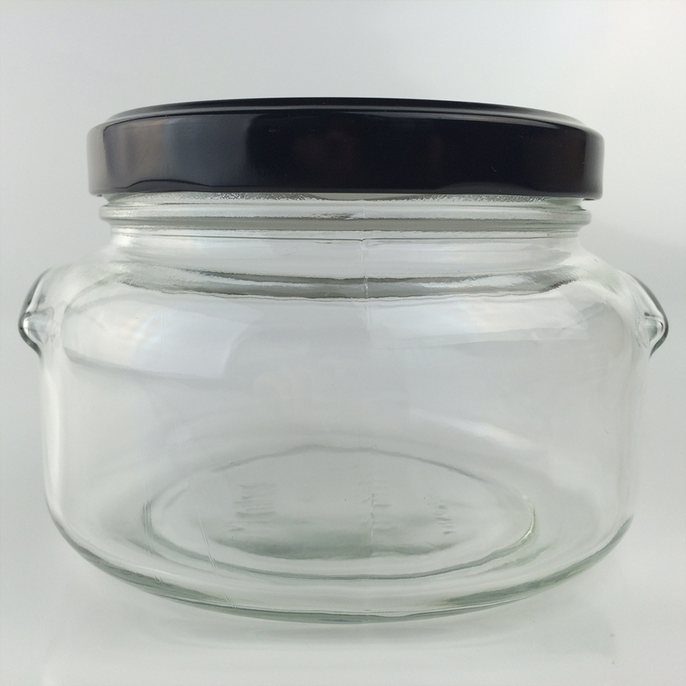 Factory price 680ml round glass cream jars